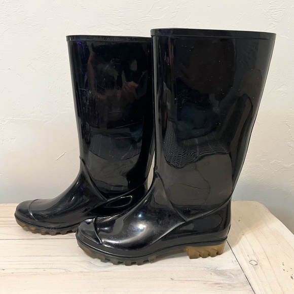 Coach Shoes - Coach Rubber Knee High Rain Boots